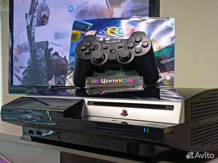 Игровая приставка PS3 с джойстиком + игра
