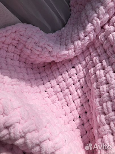 Плед детский вязаный