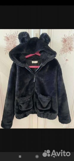Кофта меховая на девочку 10-12 лет