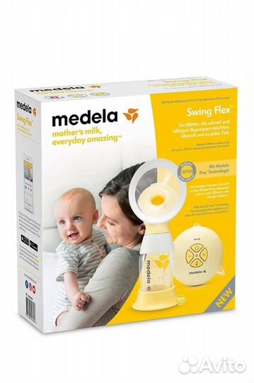 Молокоотсос medela swing flex электрический