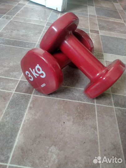 Бронь Гантели виниловые 3кг