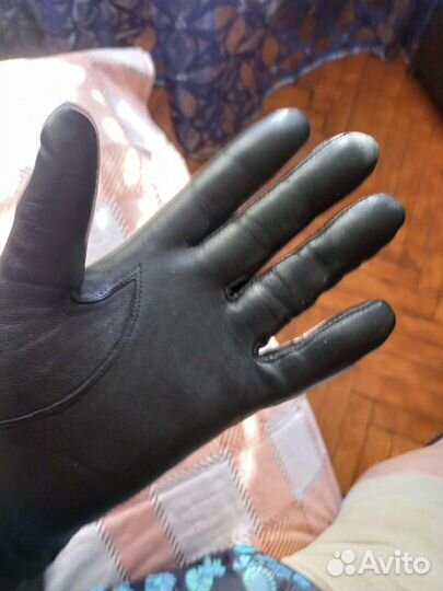 Перчатки женские кожаные