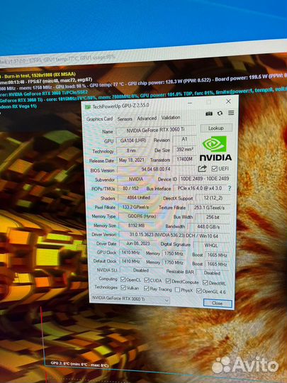 Видеокарта RTX 3060 Ti