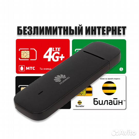 Безлимитный Интернет в Модем и Роутер Рыбинск