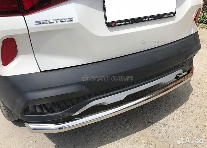 Защита бампера Селтос Киа KIA seltos перед зад