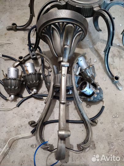 Люстра зик, без плафонов