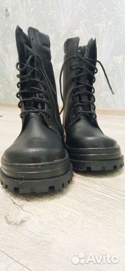 Берцы с искусственным мехом зимние