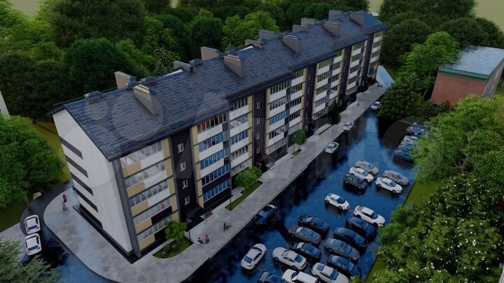 2-к. квартира, 59,6 м², 4/5 эт.