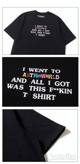 Футболка Travis Scott A Lot Of Bukow оптом