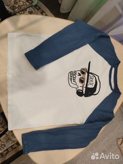 Джинсы на мальчика 140 + лонгслив