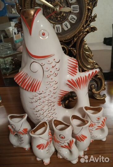 Фарфоровые рыбки для вина