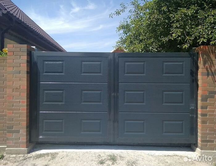 Распашные ворота Въездные ворота Уличные