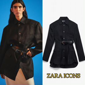 Рубашка длинная zara limited edition