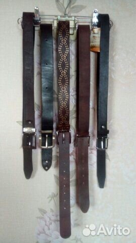 Брючные ремни из натуральной кожи