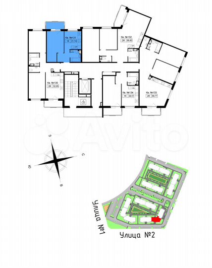 1-к. квартира, 32,9 м², 3/5 эт.