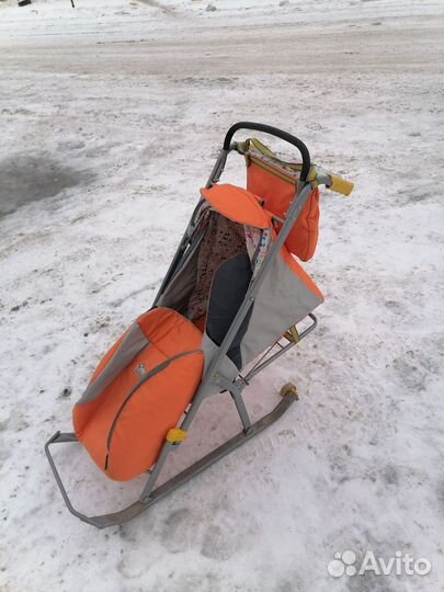 Детские санки коляска