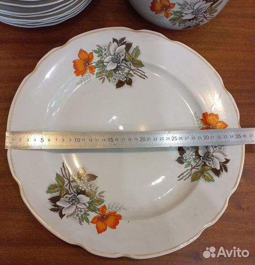 Винтажный столовый сервиз. Дулево