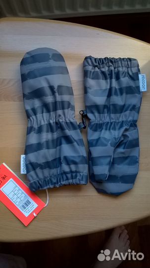 Новые краги резина на флисе 5-9 лет Дания