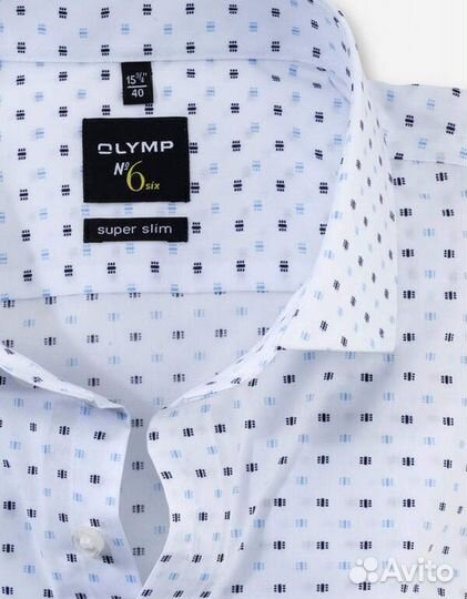Мужская рубашка Olymp №6, super slim, Royal Kent