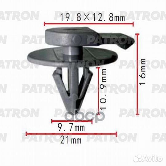 Клипса пластмассовая P370497 patron