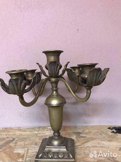 Канделябр латунь