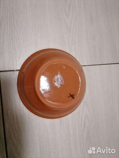 Тарелка глиняная времен СССР