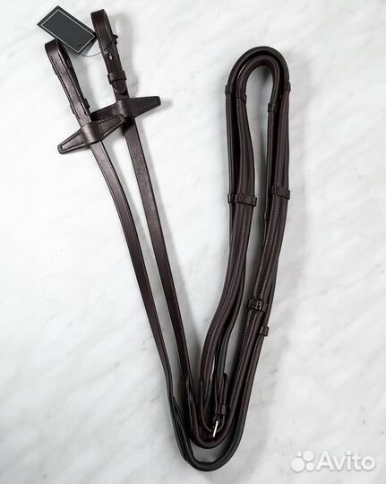 Поводья кожаные «пухлые»