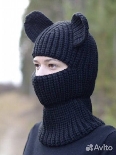 Шапка с ушками балаклава