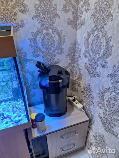 Аквариум с тумбой и внешним фильтром
