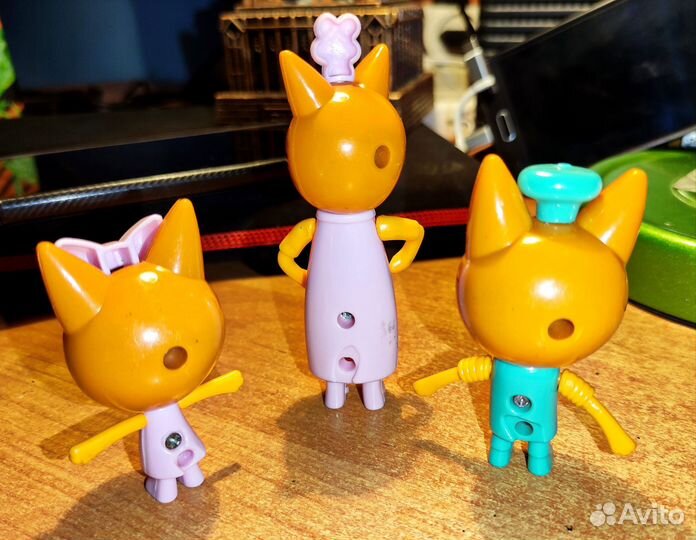 3 кота набор фигурок
