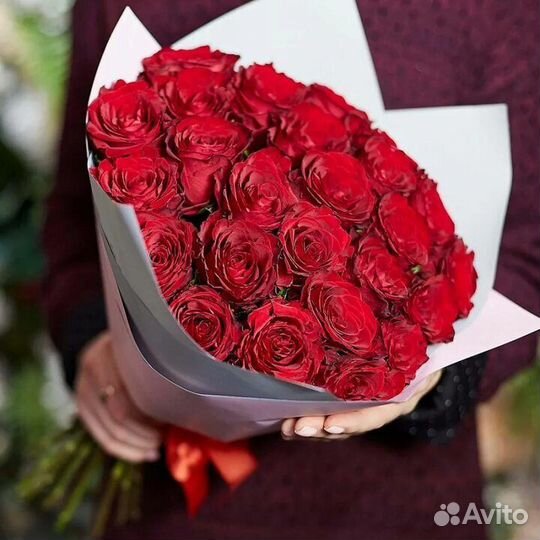 Букет 25 роз/ Доставка