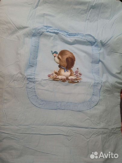 Комплект в детскую кроватку бортики новый