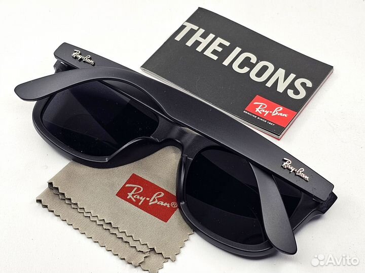 Очки Ray Ban Wayfarer 2140 Чёрные С Поляризацией