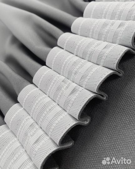 Комплект Шторы и Тюль Эдем Серый базальт+Вуаль