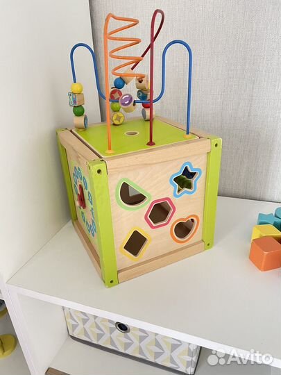 Развивающая игрушка Деревянный умный кубик