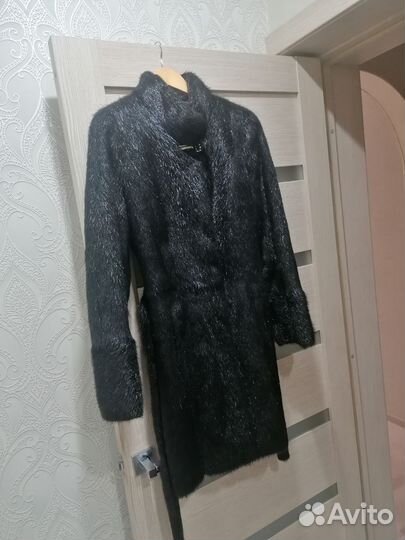 Шуба женская натуральный мех бобра, 46 размер
