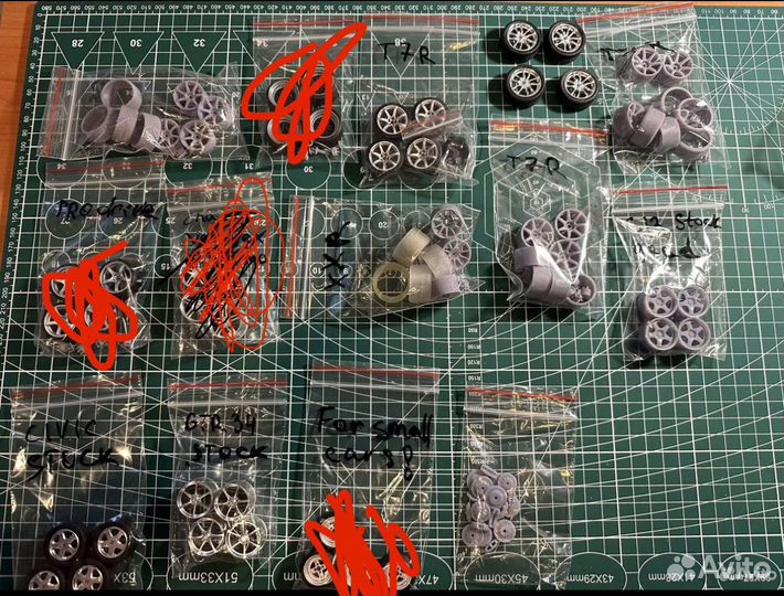 Колеса для масштабных моделей авто 1:24