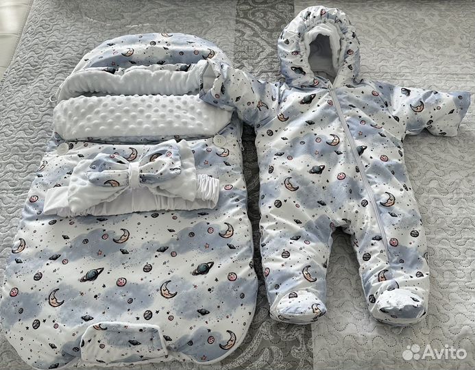 Зимний конверт на выписку