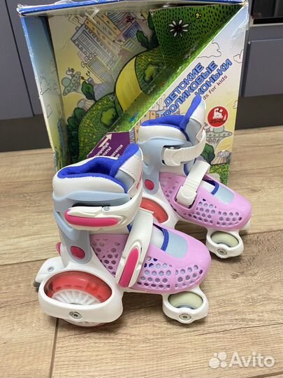 Роликовые коньки детские раздвижные