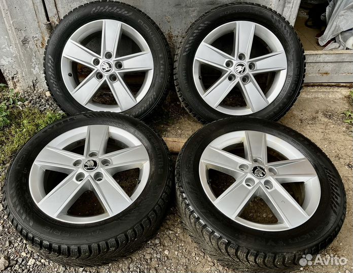 Колеса зимние Skoda Octavia R16 оригинал