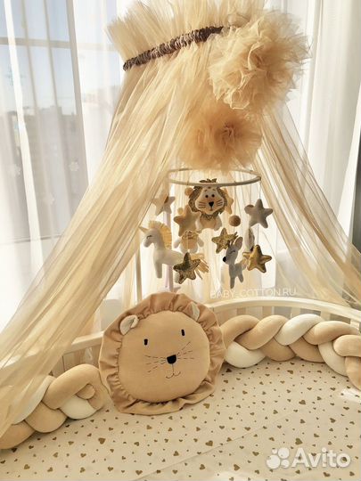 Бортик косичка в кроватку