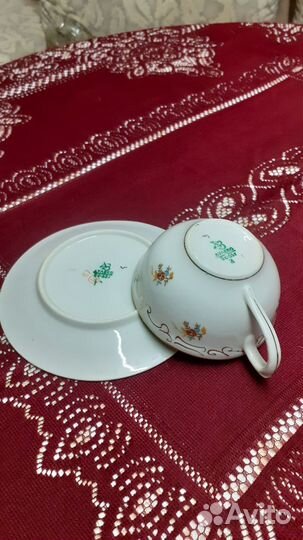 Чайные пара Дулево СССР 1955г фарфор
