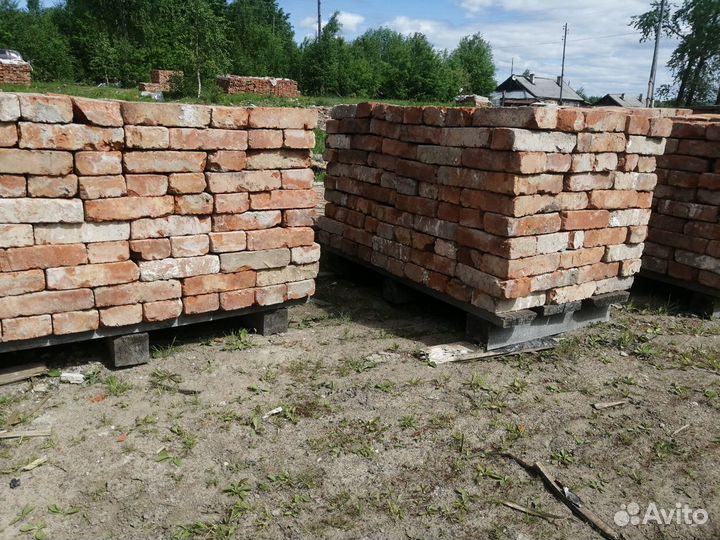 Кирпич полнотелый красный Б.У