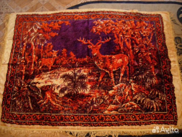 Ковры, скатерти плюшевые с бахромой СССР