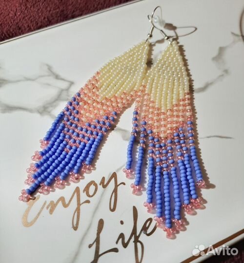 Серьги из бисера