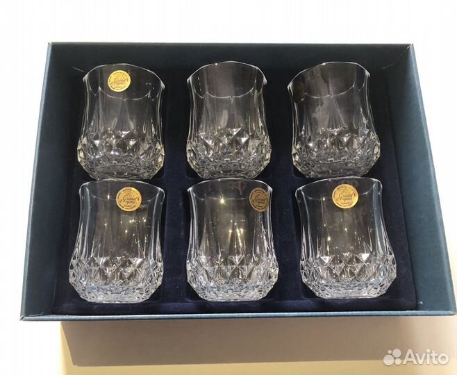 Новый набор стаканов для виски Cristal d'arques