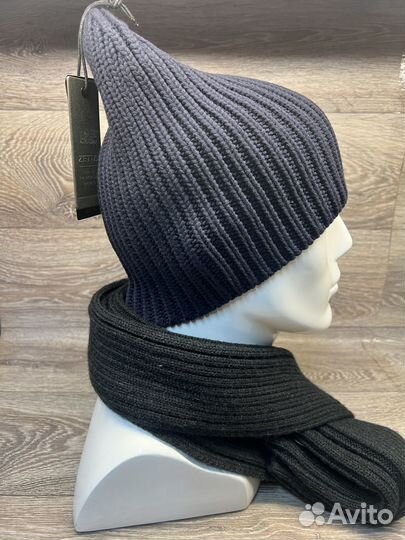 Шапка вязаная из хлопка, Zetta