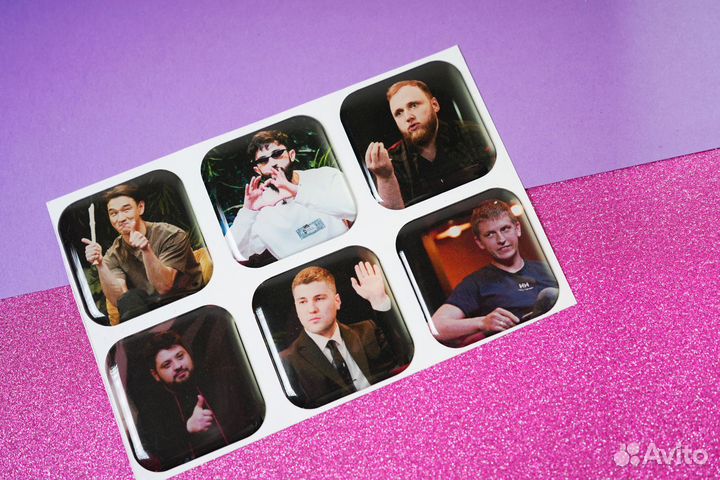 3D стикер опт с любым дизайном от 50 штук