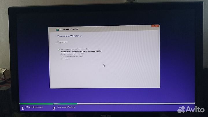 Установка windows 10