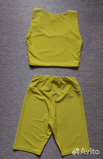 Топ и шорты для спорта велосипедки велошорты